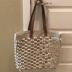 NWT - Cotton Canvas Shoulder Tote